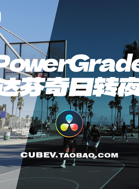 达芬奇日转夜白天变黑夜调色powergrade送Lut