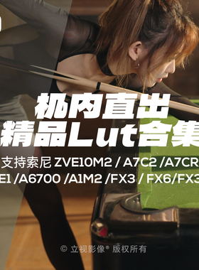 索尼机内直出lut人像胶片电影感A6700/A7C2/FX3/FX6/ZVE1调色预设