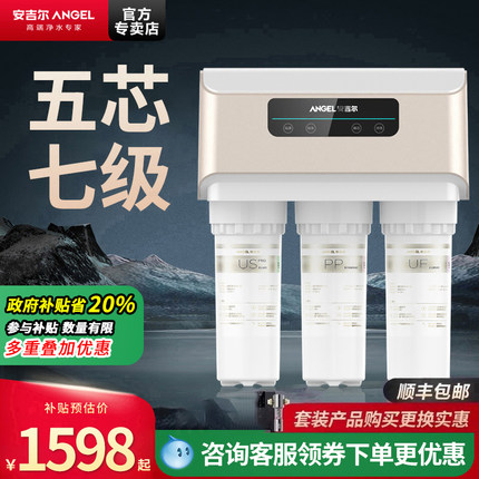 政府补贴安吉尔净水器家商用厨下直饮通用芯ro反渗透过滤大流量V6