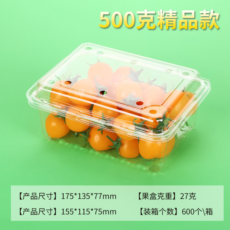 一次性水果蔬包装盒塑料500克1斤