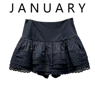 JANUARY 2025夏新款俏皮甜辣妹蕾丝拼接高腰显瘦蓬蓬半身裙女短裙