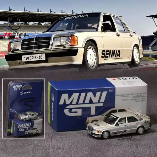 MINIGT 1:64 Mercedes-Benz 190 E2.3-16 #11 Ayrton Senna 1984