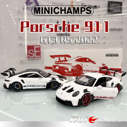 预1:18迷你切 保时捷911 992 GT3 RS COUPE WEISSACH 2022车模