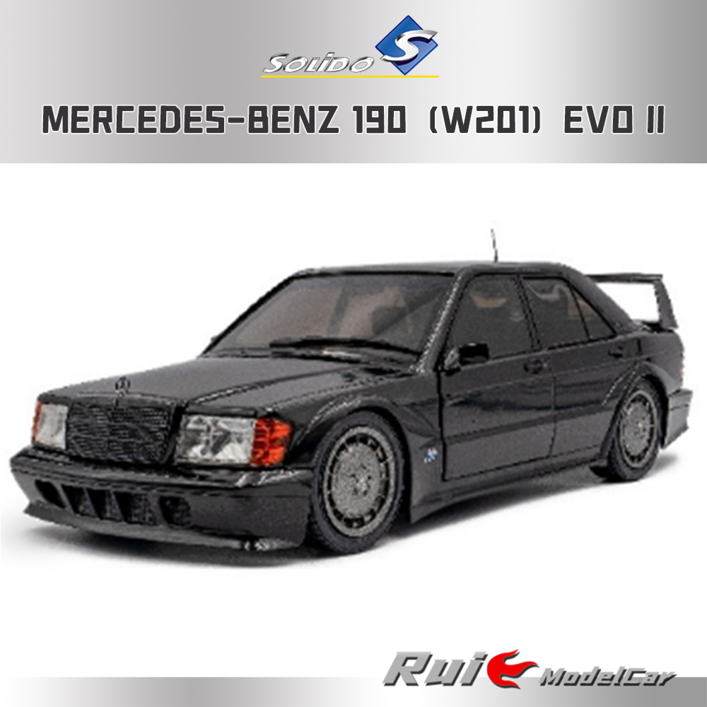 预1:18 Solido索利德梅赛德斯奔驰 190(W201)EVO II 1990车模