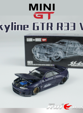现货1:64 Kaido House MINIGT Skyline GTR R33 V2合金汽车模型
