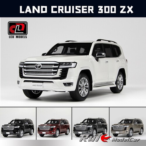 现货秒发1:18 LCD丰田陆巡Land Cruiser LC300 ZX合金全开SUV车模