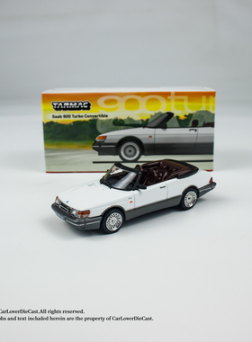 现货1:64 TW Saab 900 Turbo敞篷版合金车模收藏