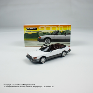 现货1:64 TW Saab 900 Turbo敞篷版合金车模收藏