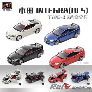 预1:18 LCD 本田Honda INTEGRA(DC5)TYPE-R合金全开车模收藏