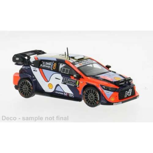 预1:43 IXO 现代i20 N拉力赛 WRC蒙特卡洛拉力赛2025#8车模收藏