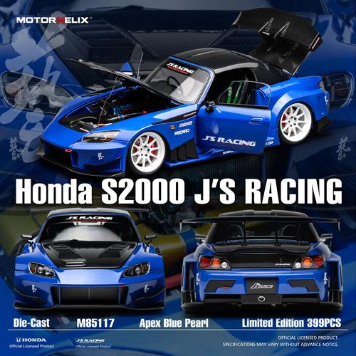 预1:18 MOTORHELIX Honda S2000 J's Racing合金汽车模型
