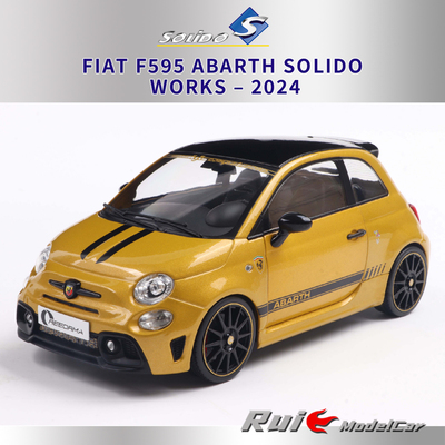 预1:18索立德菲亚特小蝎子Fiat F595 Abarth 2024汽车模型