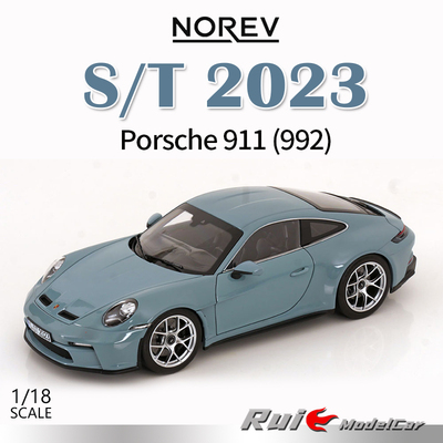 预1:18 诺威尔Norev保时捷Porsche 911 992 S/T 2023合金汽车模型