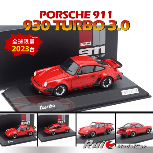 预1:43德国保时捷原厂Porsche 911 930 Turbo 3.0树脂汽车模型