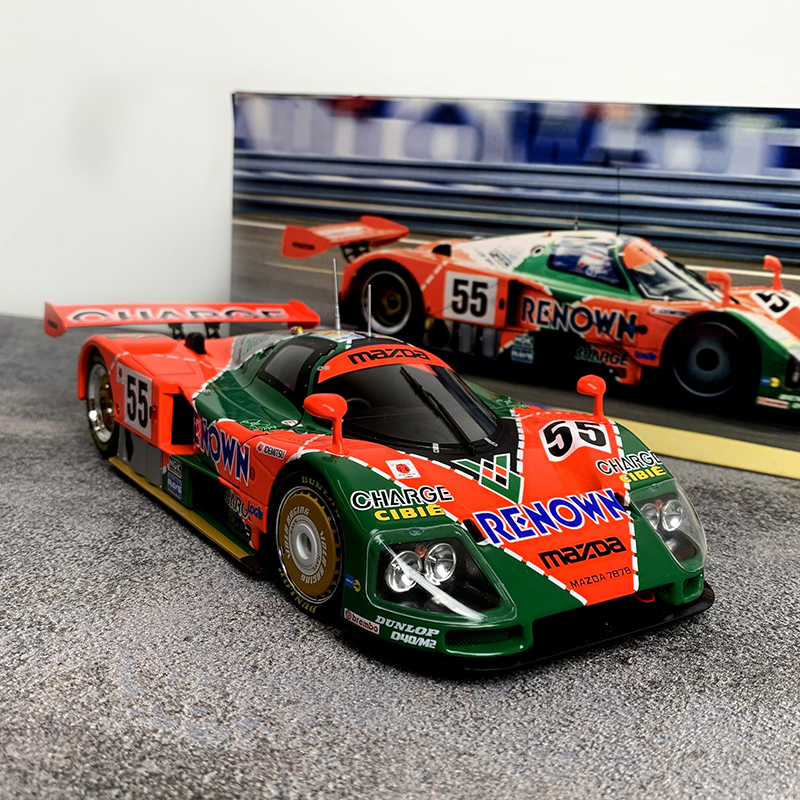 1:18 Werk83马自达787B 1991勒芒24小时耐力赛胜利#55汽车模型