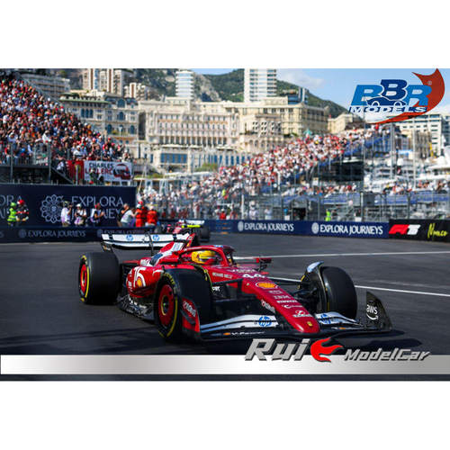 预1:43/18 BBR法拉利SF-25 2025摩纳哥站勒克莱尔F1亚军汽车模型