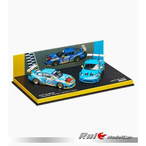 1:43德国保时捷原厂Porsche 911 992 996 GT3 RS纪念套装汽车模型