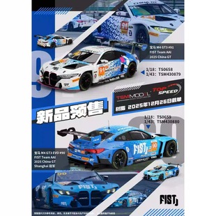 AAI ChinaGT车模 TSM GT3 FIST 宝马BMW 2025 预1 Team