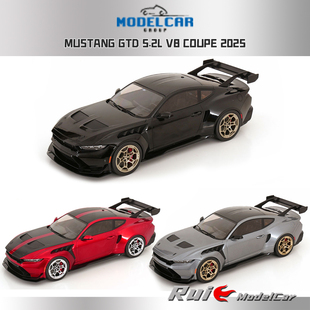 预1:18 MCG福特野马Ford Mustang GTD 2025汽车模型收藏摆件