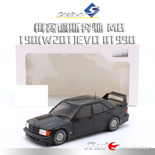 预1:18 Solido梅赛德斯奔驰 MB 190(W201)EVO II1990车模