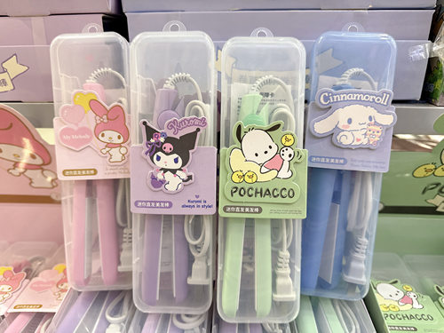 三丽欧正品授权卷发棒直发器迷你便携式盒装卡通两用学生夹板夹