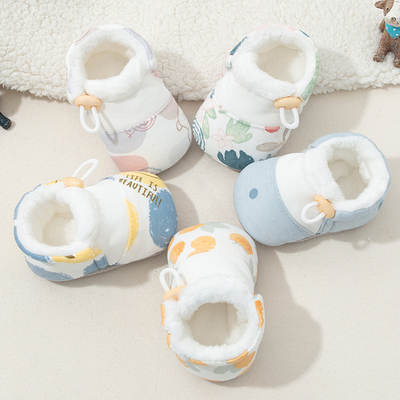 0-1岁秋冬季加绒地板袜