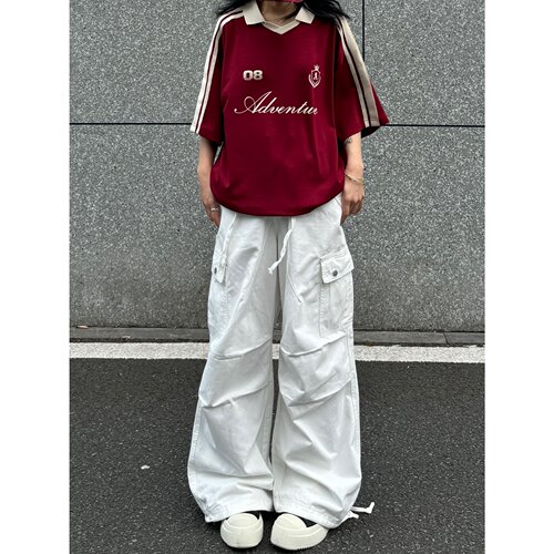 裤子夏季宽松阔腿工装休闲裤男女