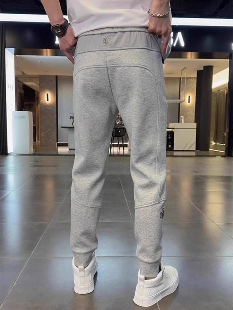 高端宽松束口卫裤男士春秋冬季2025新款潮牌男裤运动休闲裤子男款