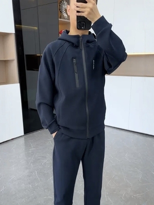 高端运动裤，运动衫，运动休闲套装，男士2025春夏新款时髦开襟羊