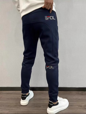 高端潮牌束脚卫裤男士春夏季2025年新款弹力运动休闲裤子加绒男款