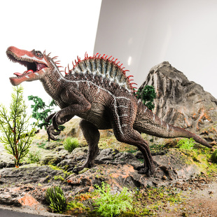 儿童恐龙玩具变异狂暴棘龙模型仿真动物实心暴虐棘背龙男孩手办