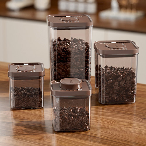 咖啡豆保存罐子食品级密封真空单罐便携迷你收纳盒粉储存物瓶防潮