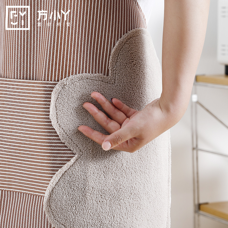 方小丫可擦手日式时尚防水围裙