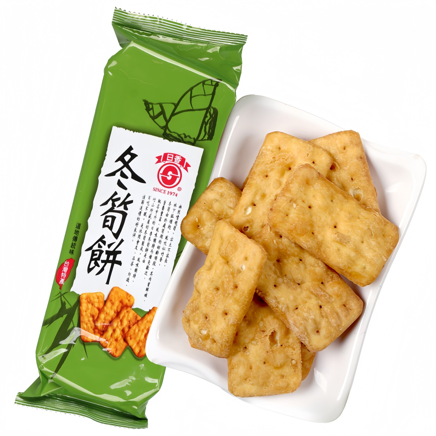台湾特色零食竹山日香冬笋饼100克拜拜贡品冬荀饼唰嘴咖啡茶点