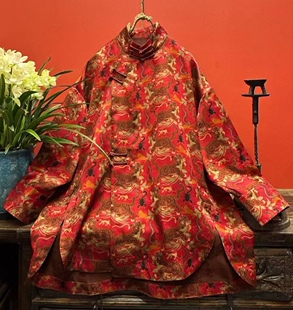 私信询价 春夏新中式刺绣宋锦蜀锦桑蚕丝外套刺绣外套马甲0301