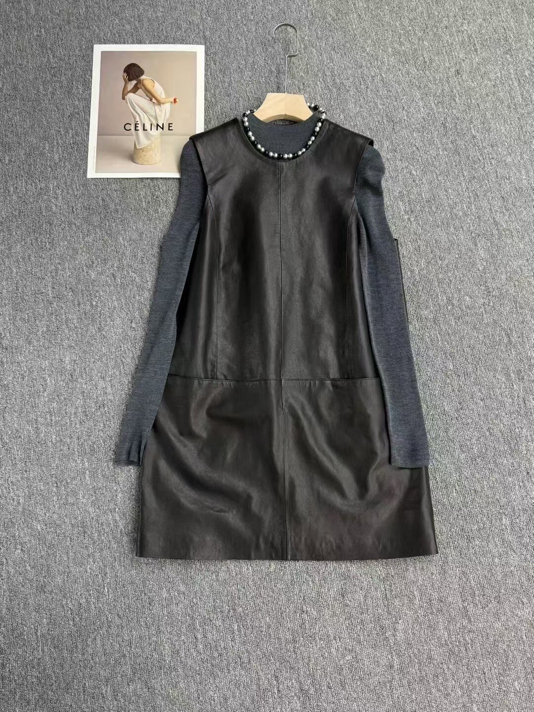 私信询价 秋季新款小众设计感毛衣羊绒上衣外套皮衣半裙长裤0925
