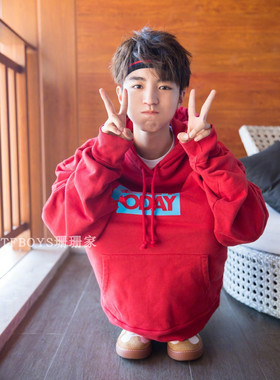 OFF ECTIC OW 17FW WHITE紫色套头帽衫卫衣王俊凯同款卫衣帽衫