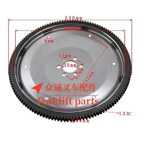 丰田叉车配件4Y发动机自动挡波箱7FG/8FG飞轮总成32101-22800-71