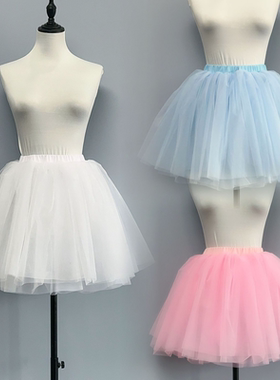 成人芭蕾舞短裙蓬蓬裙tutu裙舞蹈纱裙芭蕾半身纱裙天鹅湖舞演出服