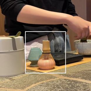 日式手工抹茶茶筅四件套装 茶筅立百本立点茶套装 竹制打抹茶工具