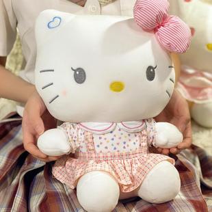 三丽鸥公仔哈喽凯蒂猫玩偶hellokitty毛绒玩具生日礼 KT猫 正版