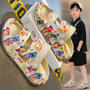 儿童拖鞋男童2025新款男孩沙滩鞋防滑防臭外穿海边玩水下雨天凉鞋