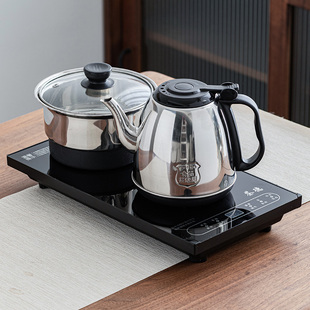 茶德电茶炉配件底部上水全自动不锈钢电热烧水壶抽水泡茶茶桌专用
