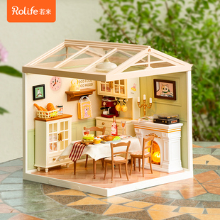 超级世界炉边小聚餐厅益智积木拼装玩具模型diy小屋儿童礼物女