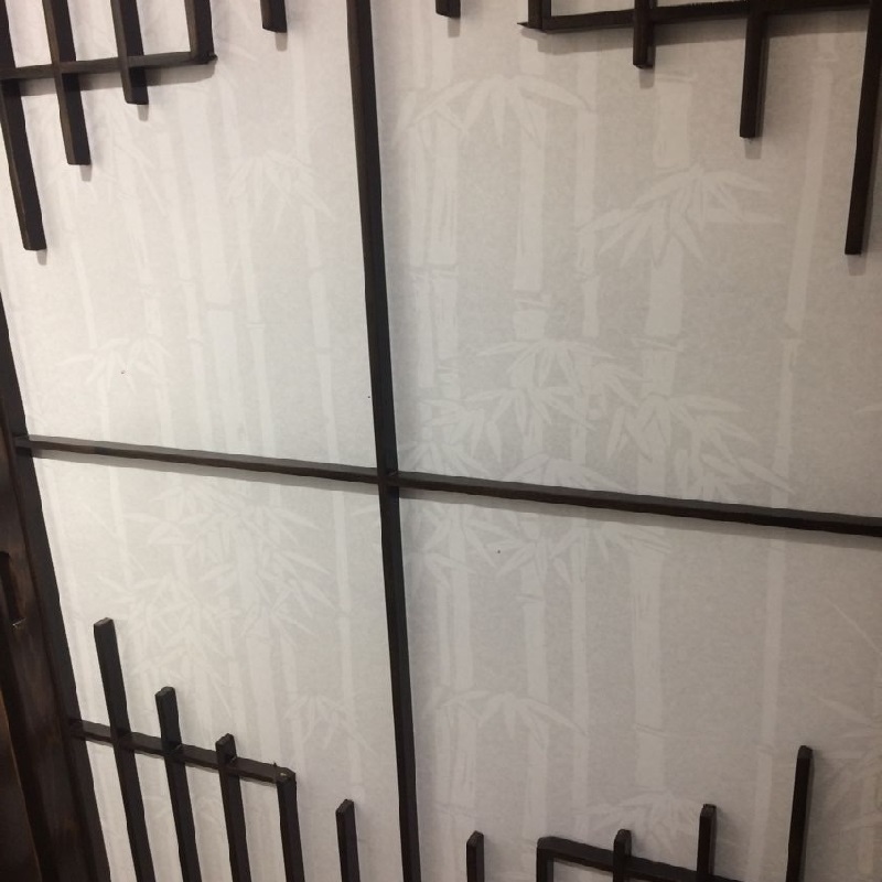 日式移门和纸白色榻榻米章子隔断