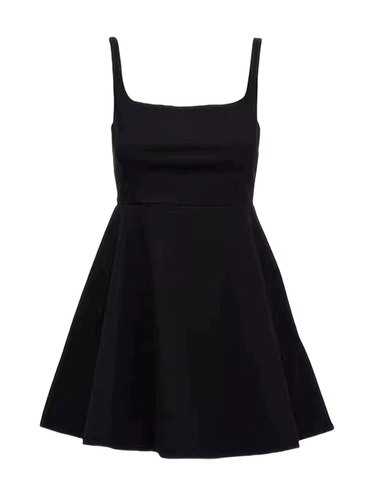 Топ с чашечками, летнее платье, квадратный вырез, для формы тела «груша»