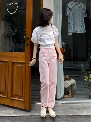 Летняя белая кружевная рубашка, рукава фонарики, французский стиль