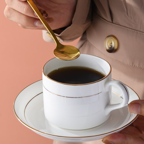 意式浓缩骨瓷咖啡杯套装家用