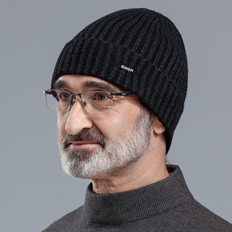 单层毛线帽中老年人秋冬季