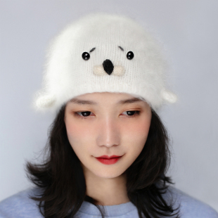 The Man手工针织小海豹帽男女成人儿童均可佩戴 Breard